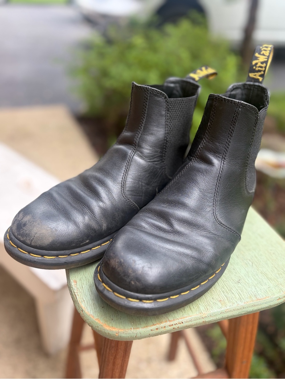 Dr. Martens – 2976 Chelsea Boots – Smooth Black Leather – Sz. W11 / M10 - Picture 4 of 11
